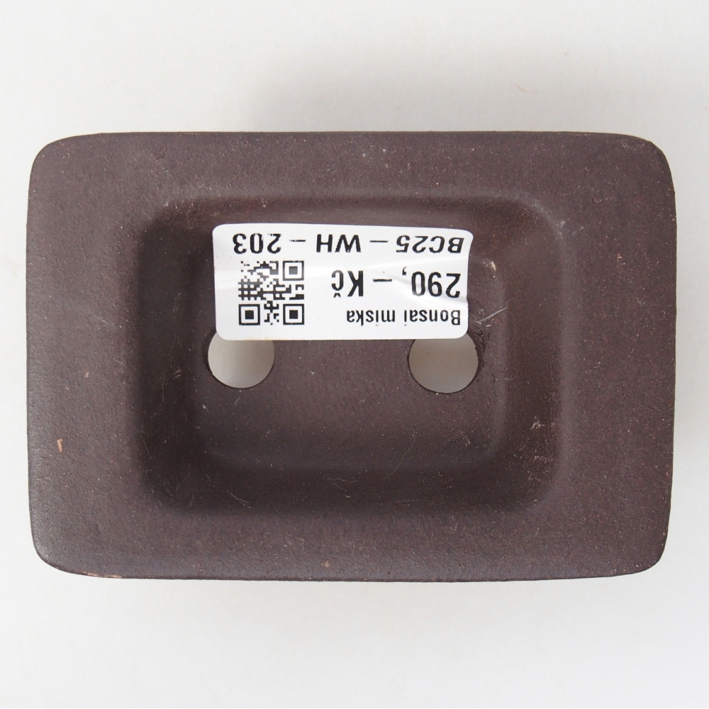 Cuenco mini bonsái 9,5 x 6,5 x 3 cm, marrón