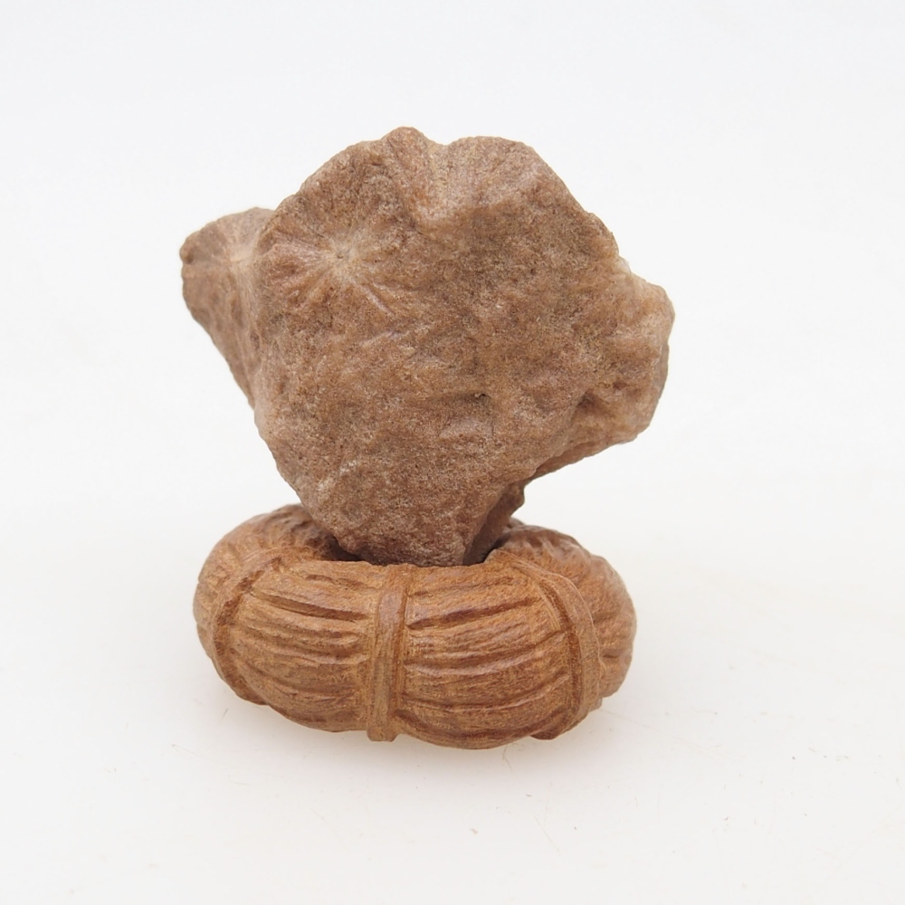 Suiseki - Piedra con DAI (base de madera)