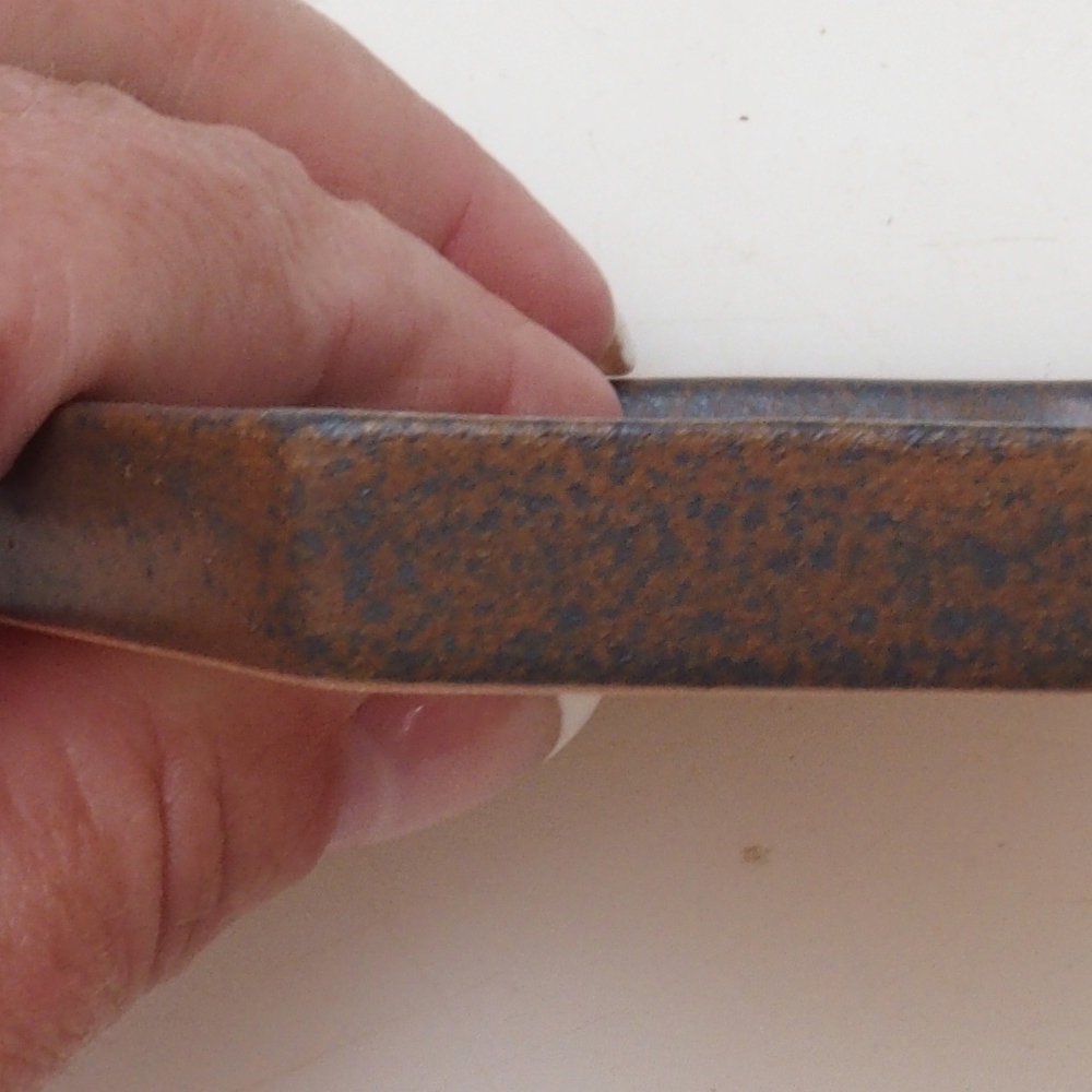 Bonsái hexágono D3 - 11 x 9,5 x 1 cm - marrón