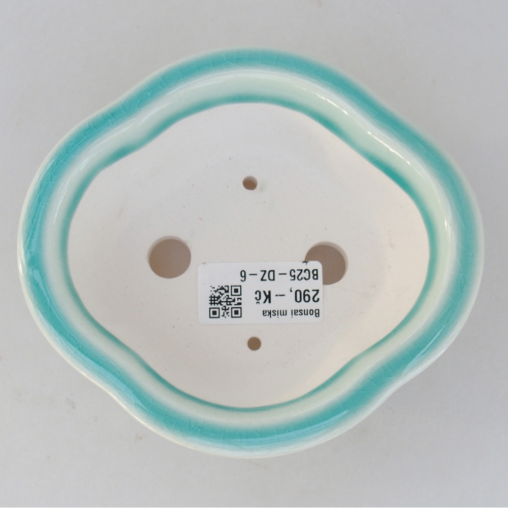 Cuenco bonsái de cerámica 13 x 12 x 5 cm, verde