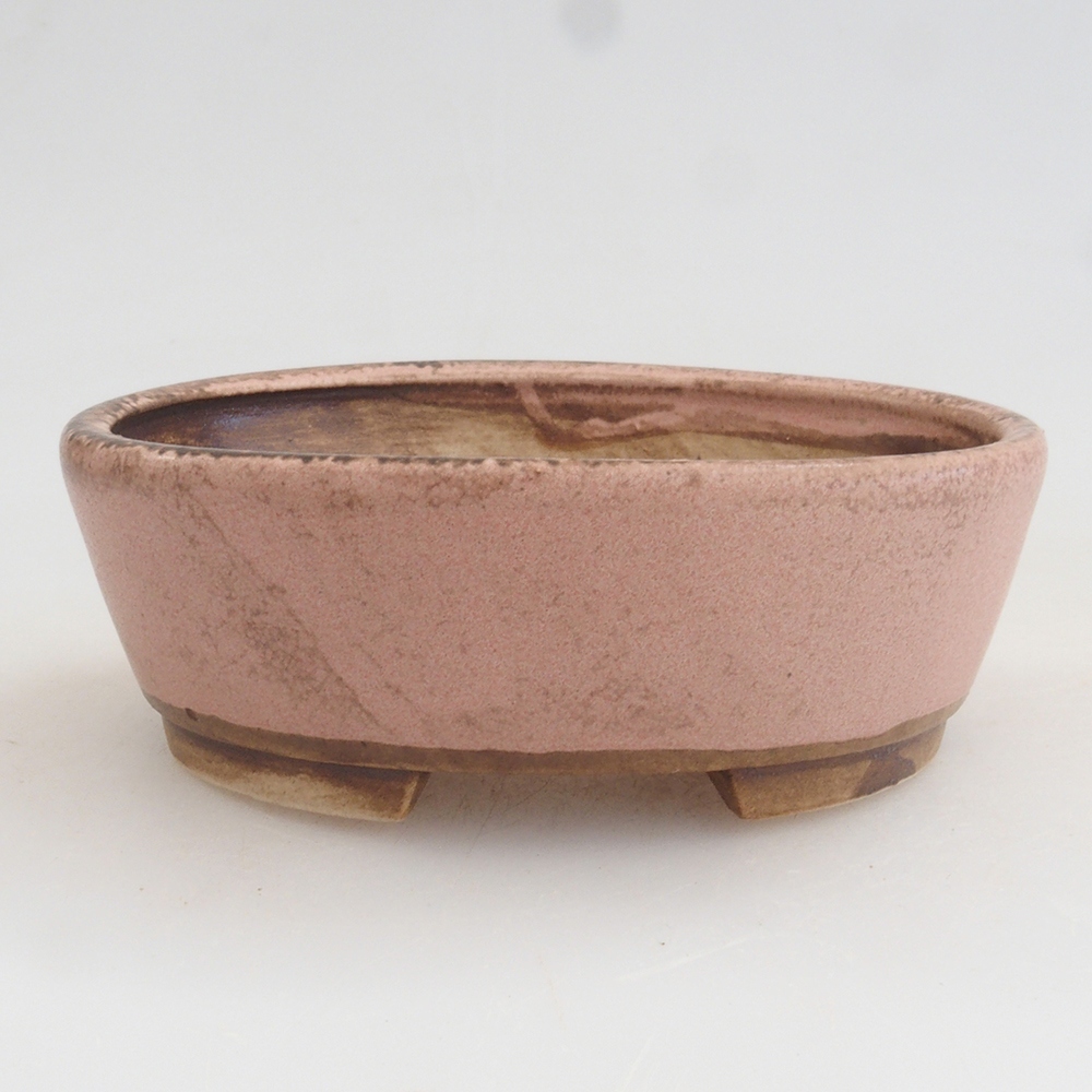 Cuenco bonsái de cerámica 10 x 8,5 x 4 cm, marrón