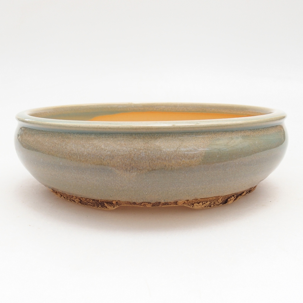 Cuenco bonsái de cerámica 18 x 18 x 5,5 cm, verde