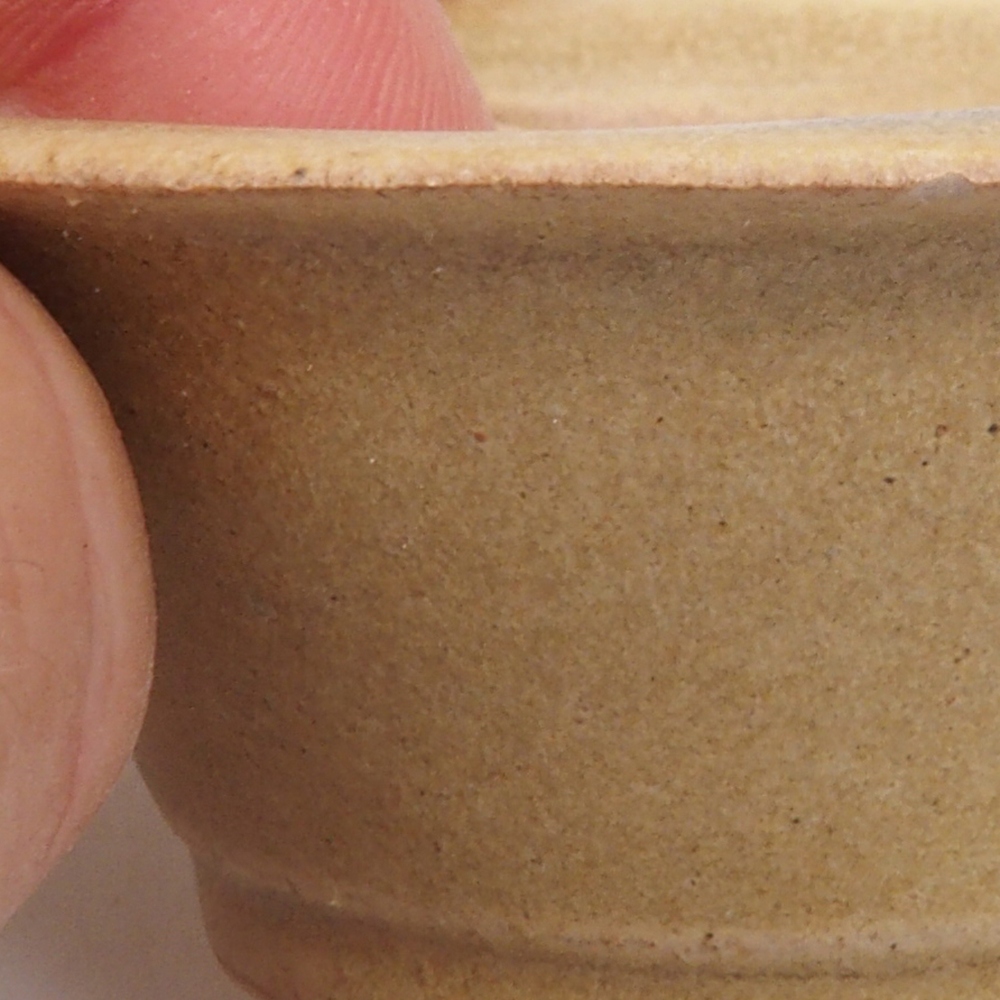 Cuenco mini bonsái 7 x 7 x 2,5 cm, marrón