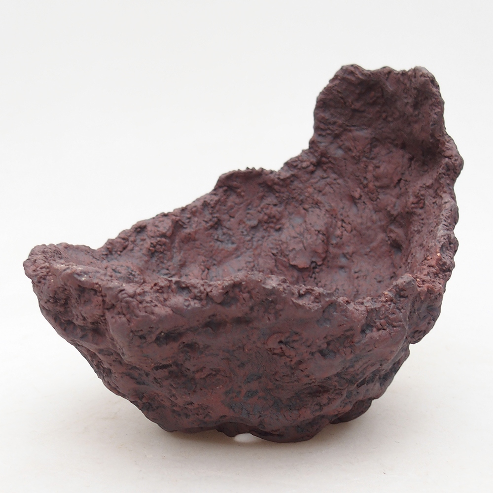 Cáscara de cerámica 14 x 12,5 x 12 cm , color marrón