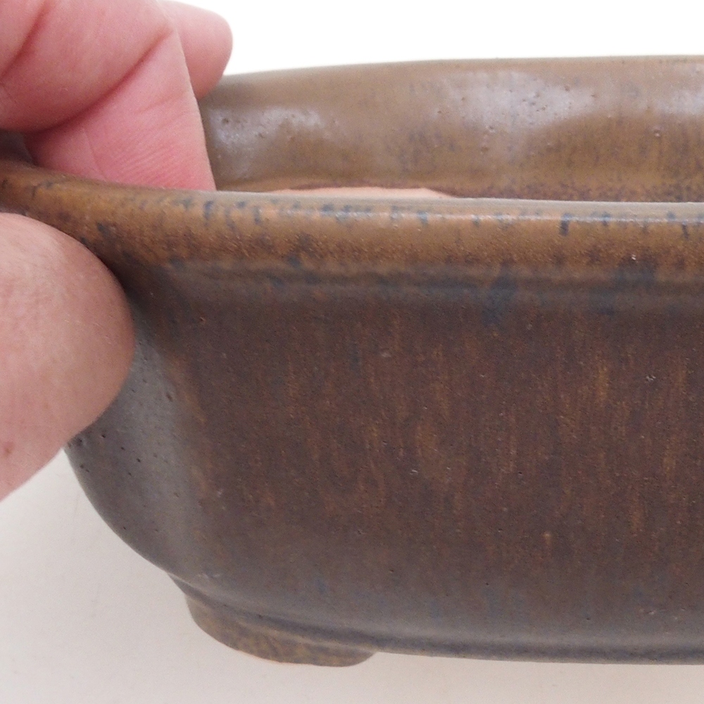 Cuenco bonsái H31 - 14 x 12 x 5,5 cm - marrón