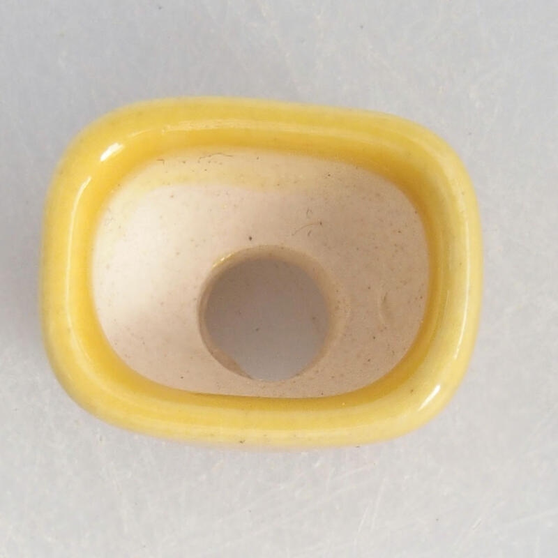 Cuenco mini bonsái 2,5 x 1,5 x 1 cm, amarillo