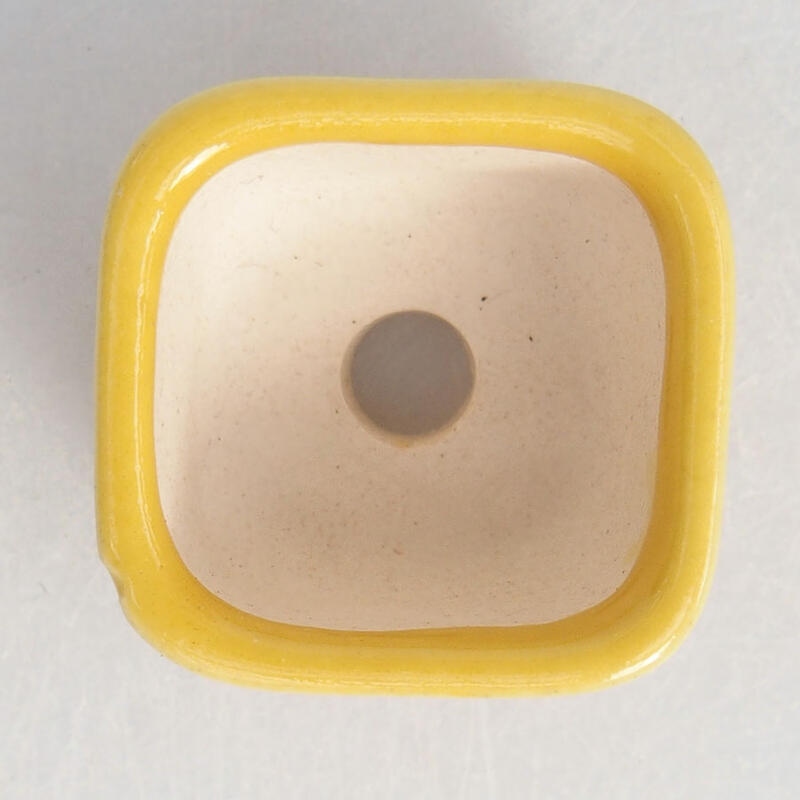 Cuenco mini bonsái 2,5 x 2,5 x 1,5 cm, amarillo
