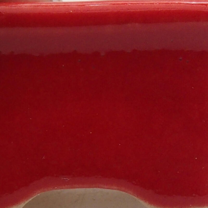 Cuenco mini bonsái 3,5 x 2,5 x 2 cm, color rojo