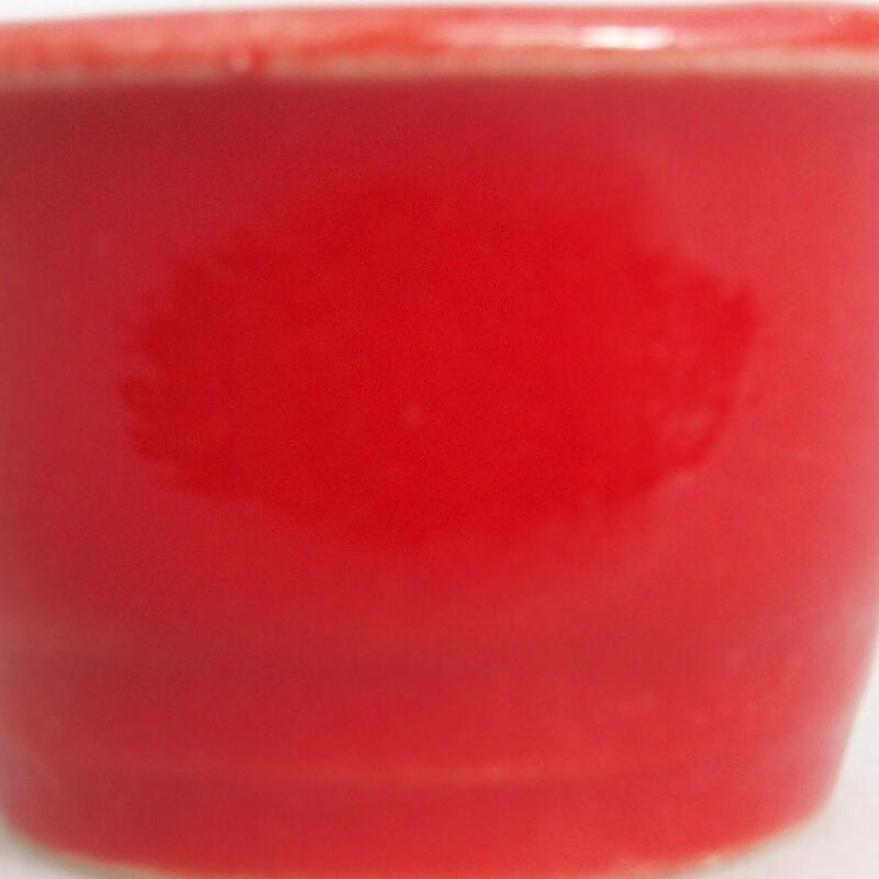 Mini cuenco bonsái 3,5 x 3,5 x 2 cm, color rojo