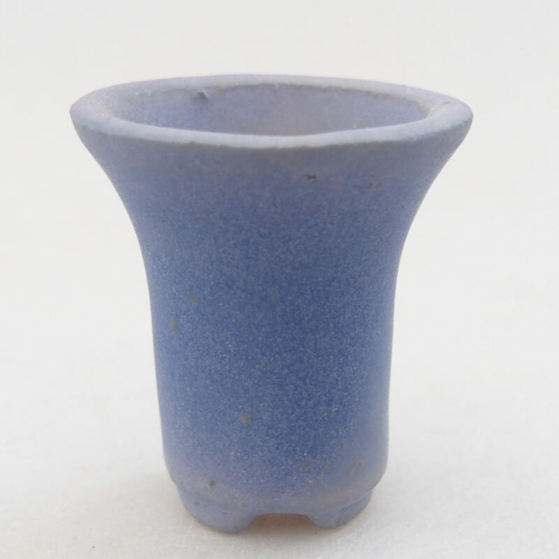 Mini cuenco bonsái 3,5 x 3,5 x 3,5 cm, color azul