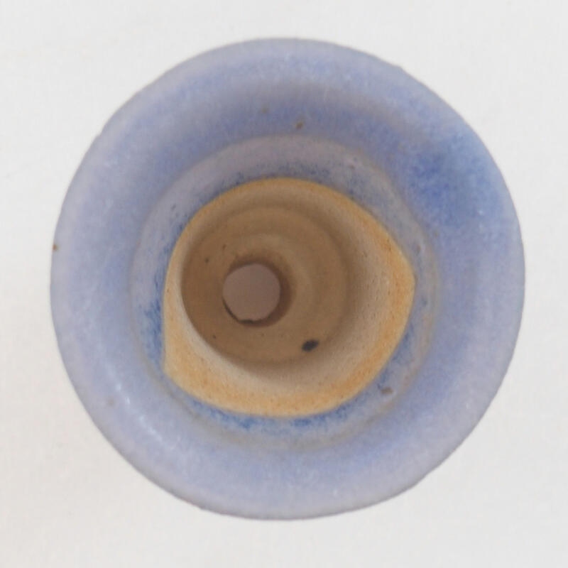 Mini cuenco bonsái 3,5 x 3,5 x 3,5 cm, color azul