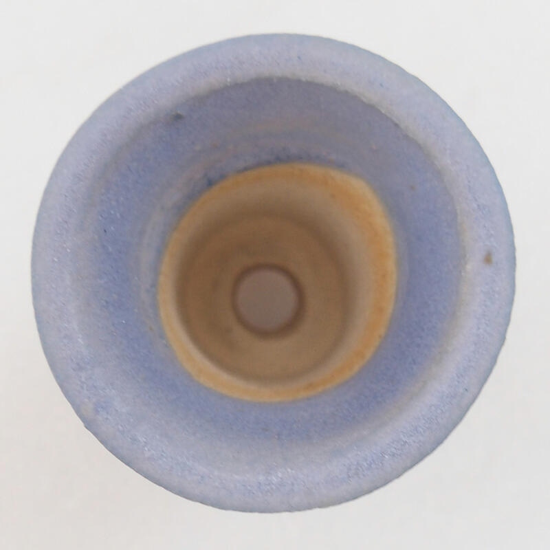 Mini cuenco bonsái 3,5 x 3,5 x 3,5 cm, color azul