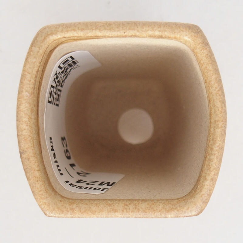 Cuenco mini bonsái 3,5 x 3,5 x 5,5 cm, marrón