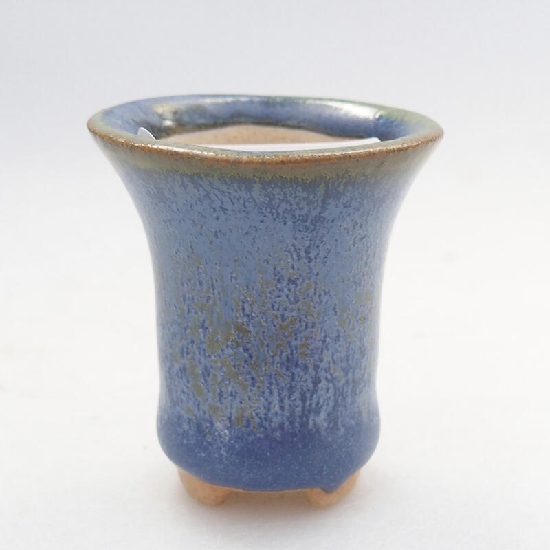 Mini cuenco bonsái 3 x 3 x 3,5 cm, color azul