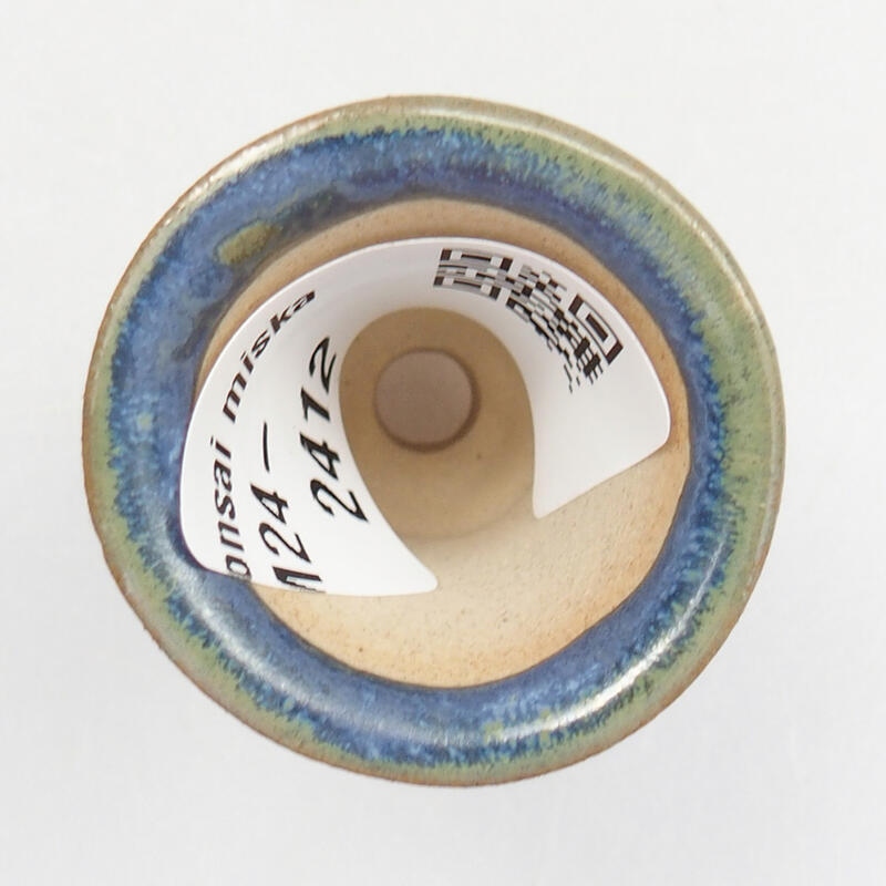 Mini cuenco bonsái 3 x 3 x 3,5 cm, color azul