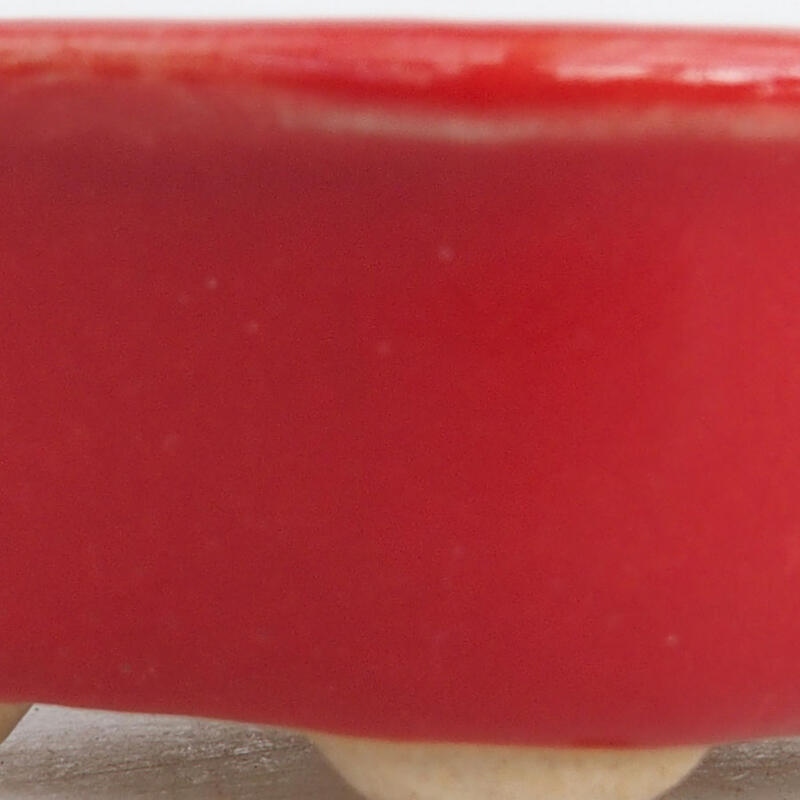 Cuenco mini bonsái 4,5 x 3,5 x 2 cm, color rojo