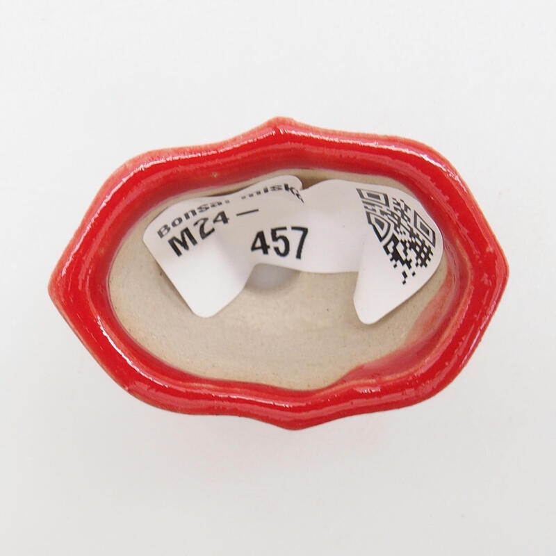 Cuenco mini bonsái 4,5 x 3 x 2,5 cm, color rojo