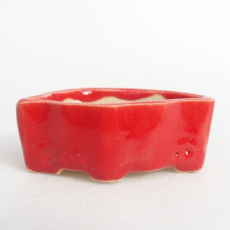 Cuenco mini bonsái 4,5 x 3 x 2 cm, color rojo