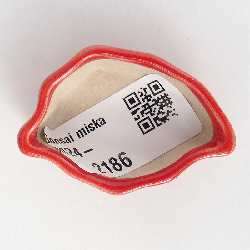 Cuenco mini bonsái 4,5 x 3 x 2 cm, color rojo