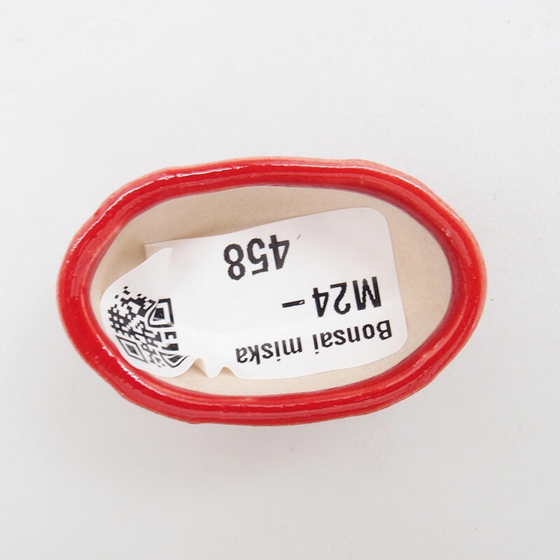 Cuenco mini bonsái 4,5 x 3 x 2 cm, color rojo
