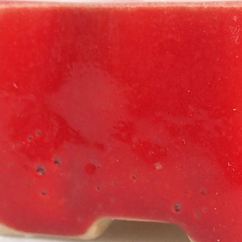 Cuenco mini bonsái 4,5 x 3 x 2 cm, color rojo