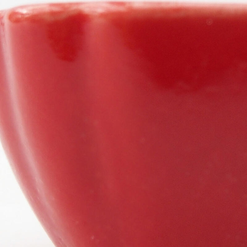 Cuenco mini bonsái 4,5 x 4,5 x 2,5 cm, color rojo