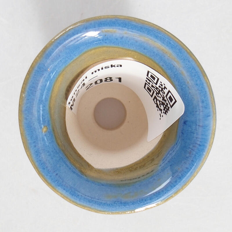 Cuenco mini bonsái 4,5 x 4,5 x 4 cm, color azul