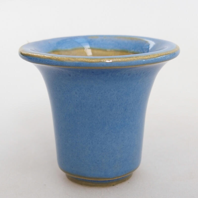 Cuenco mini bonsái 4,5 x 4,5 x 4 cm, color azul