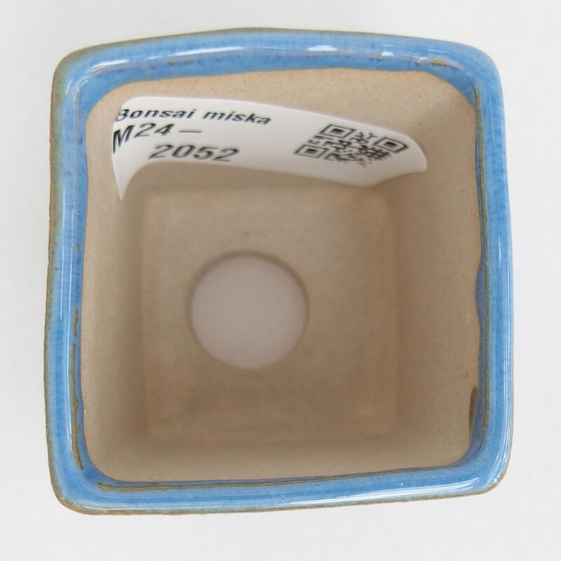 Cuenco mini bonsái 4,5 x 4,5 x 5 cm, color azul