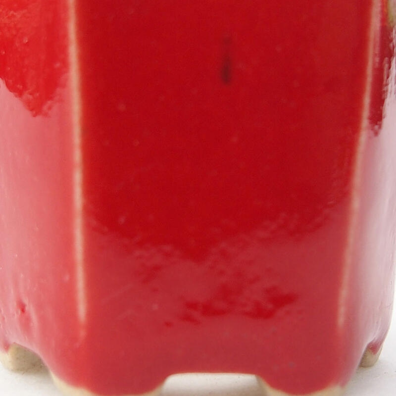 Cuenco mini bonsái 4,5 x 4 x 3,5 cm, color rojo