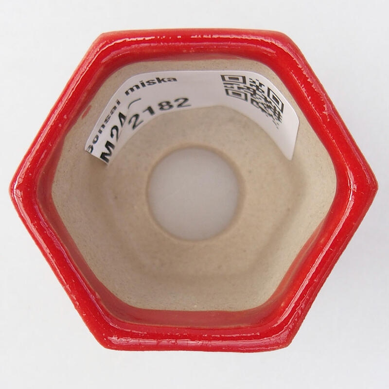 Cuenco mini bonsái 4,5 x 4 x 3,5 cm, color rojo
