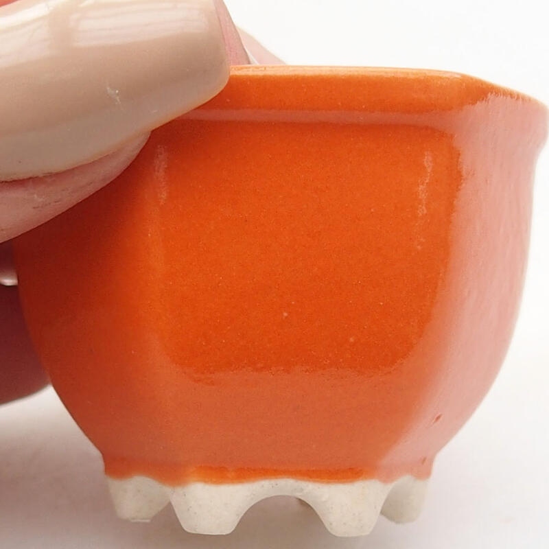 Cuenco mini bonsái 4,5 x 4 x 3 cm, naranja