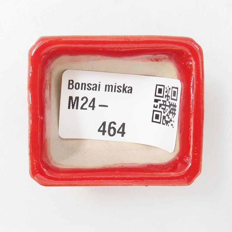 Cuenco mini bonsái 4 x 3,5 x 2,5 cm, color rojo