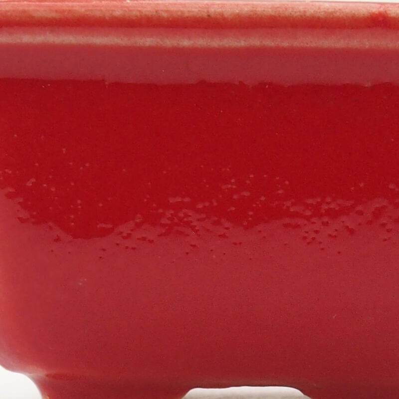 Cuenco mini bonsái 4 x 3,5 x 2,5 cm, color rojo