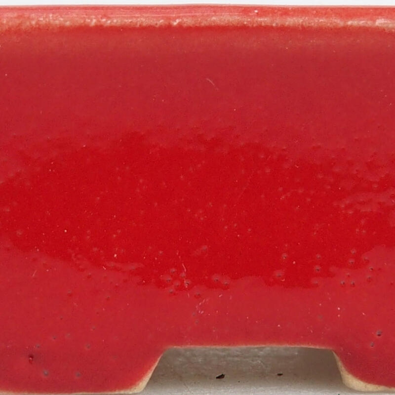 Cuenco mini bonsái 4 x 3 x 2 cm, color rojo