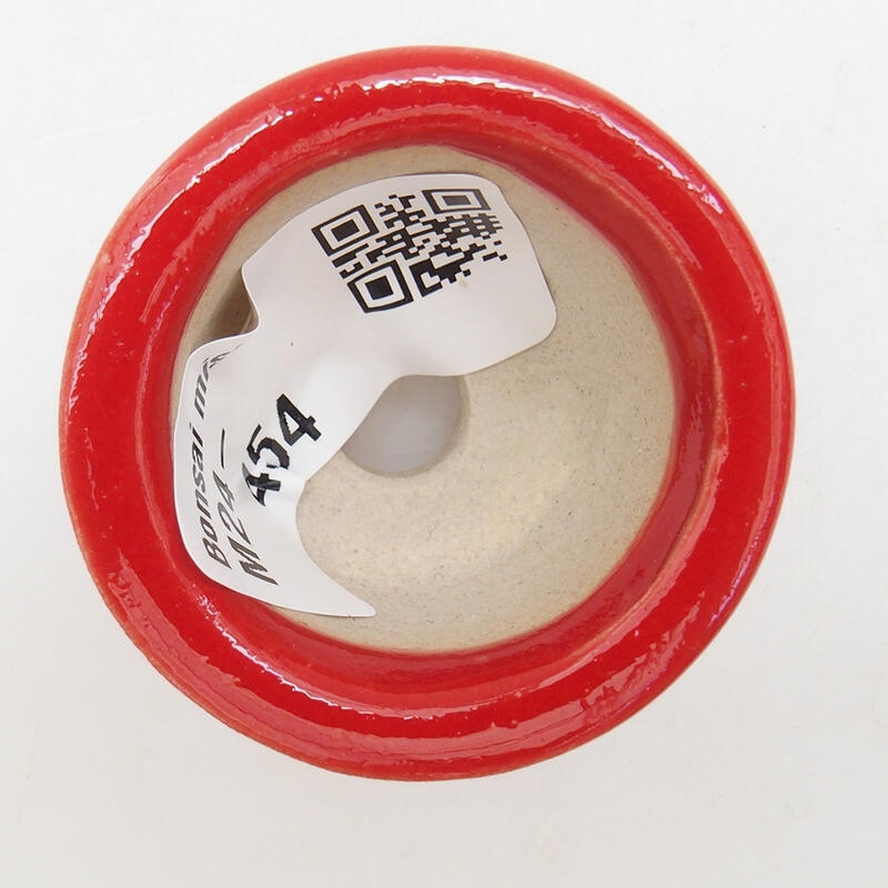 Cuenco mini bonsái 4 x 4 x 2,5 cm, color rojo