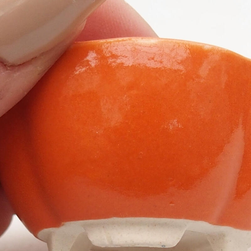 Cuenco mini bonsái 4 x 4 x 2,5 cm, naranja