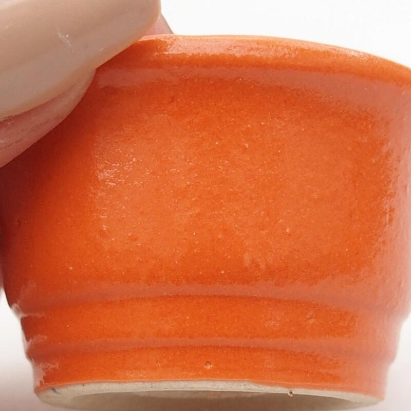 Cuenco mini bonsái 4 x 4 x 2,5 cm, naranja