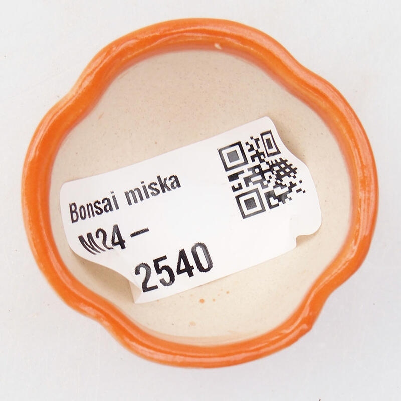 Cuenco mini bonsái 4 x 4 x 2,5 cm, naranja