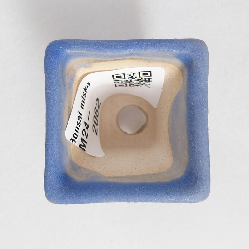 Cuenco mini bonsái 4 x 4 x 3,5 cm, color azul