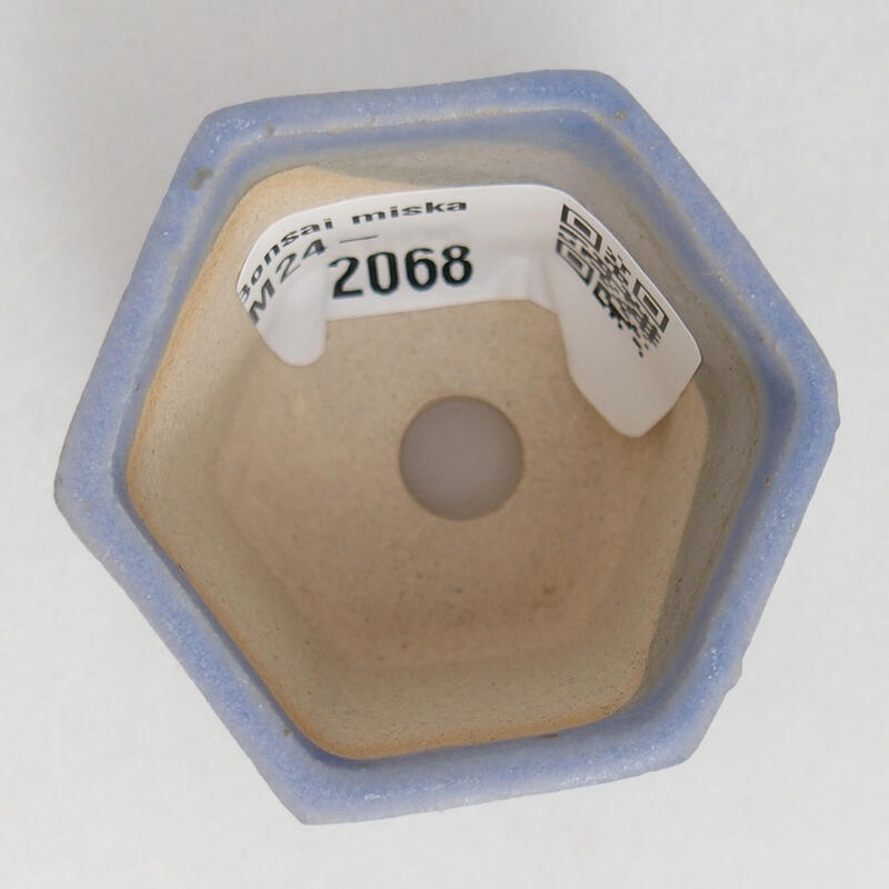 Cuenco mini bonsái 4 x 4 x 3,5 cm, color azul