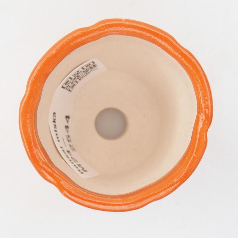 Mini cuenco bonsái 4 x 4 x 4,5 cm, naranja