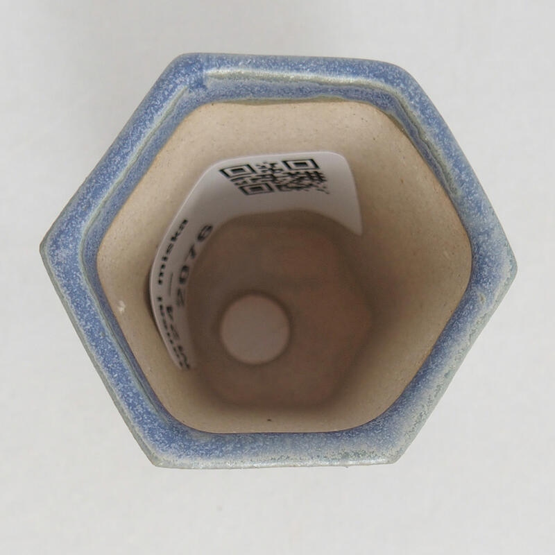 Cuenco mini bonsái 4 x 4 x 5,5 cm, color azul