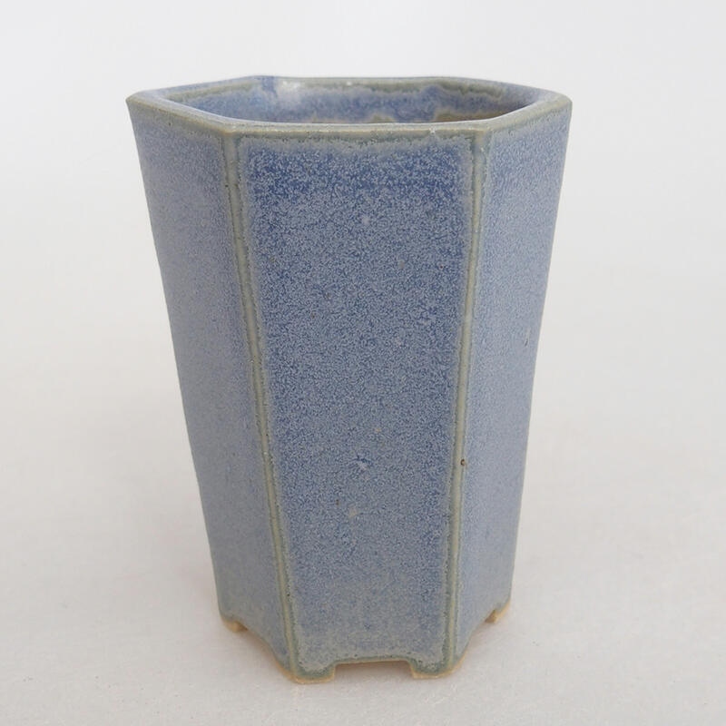 Cuenco mini bonsái 4 x 4 x 5,5 cm, color azul