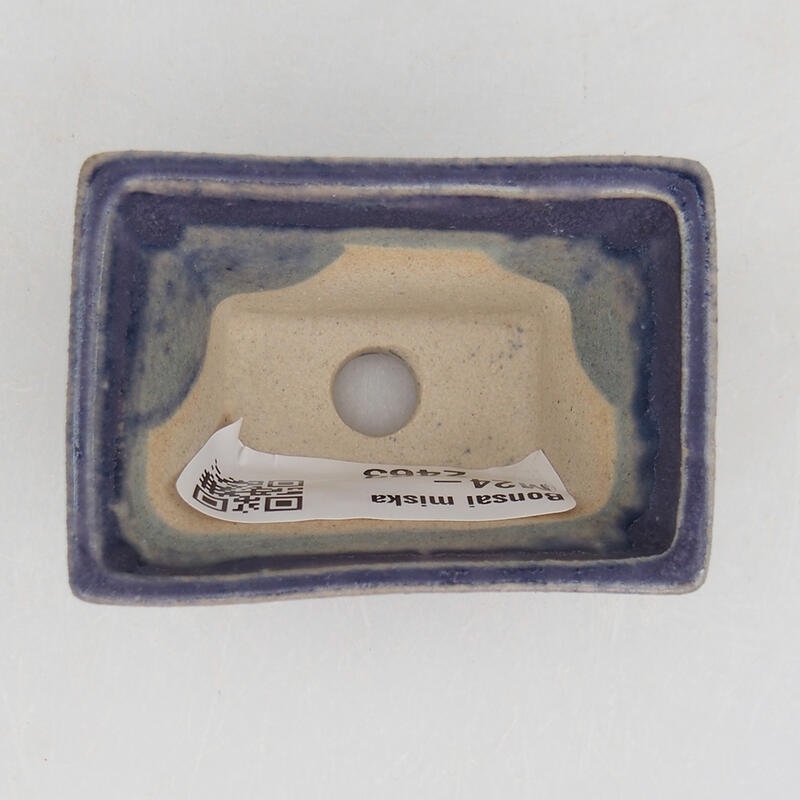 Mini cuenco bonsái 5,5 x 3,5 x 3 cm, color morado
