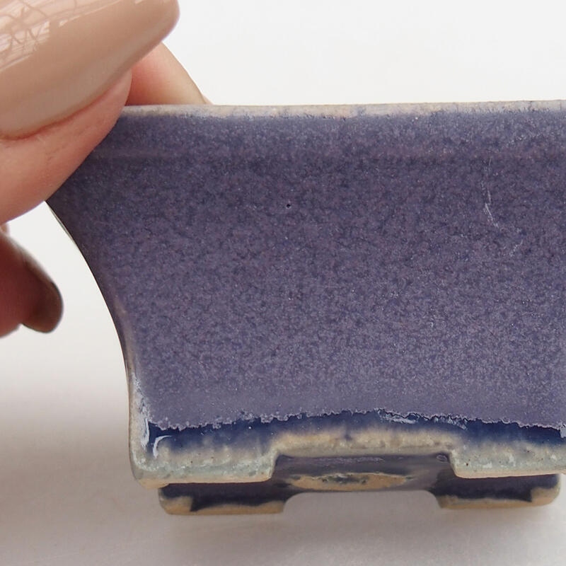 Mini cuenco bonsái 5,5 x 3,5 x 3 cm, color morado