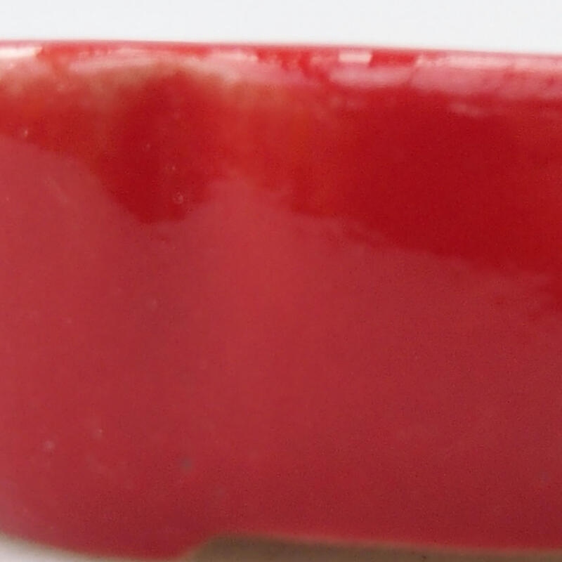 Cuenco mini bonsái 5,5 x 3 x 2 cm, color rojo