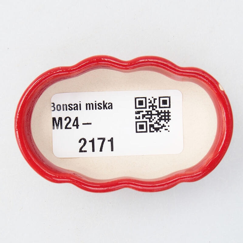 Cuenco mini bonsái 5,5 x 3 x 2 cm, color rojo