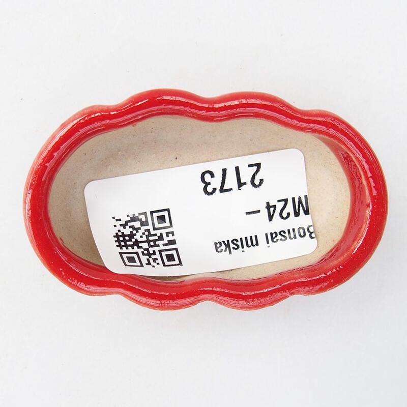 Cuenco mini bonsái 5,5 x 3 x 2 cm, color rojo