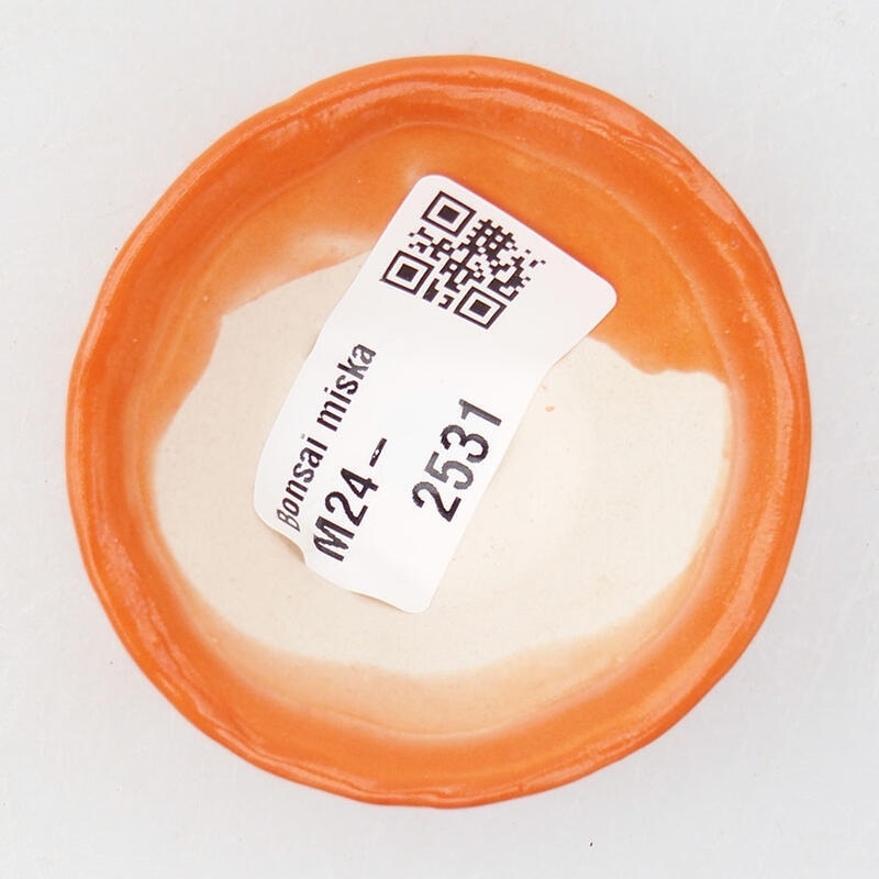Mini cuenco bonsái 5,5 x 5,5 x 2,5 cm, naranja